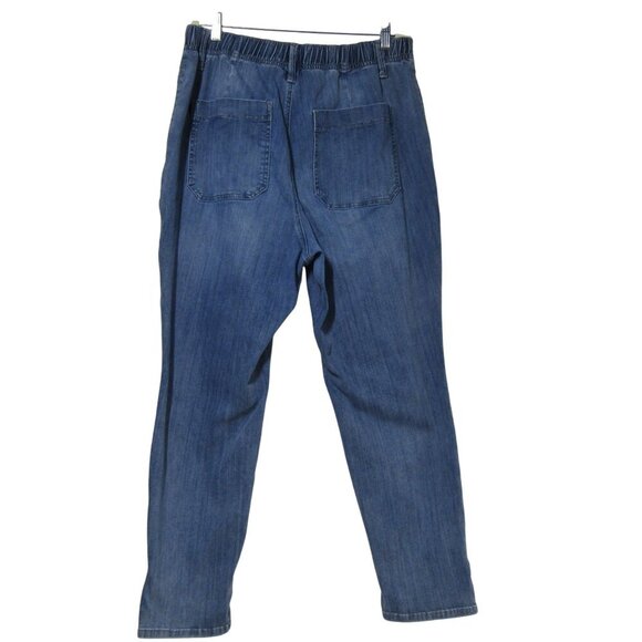 JUDY BLUE Jeans 16W Elastic Waist High Rise Cargo Tapered Medium Wash  JB88496 - Picture 4 of 10